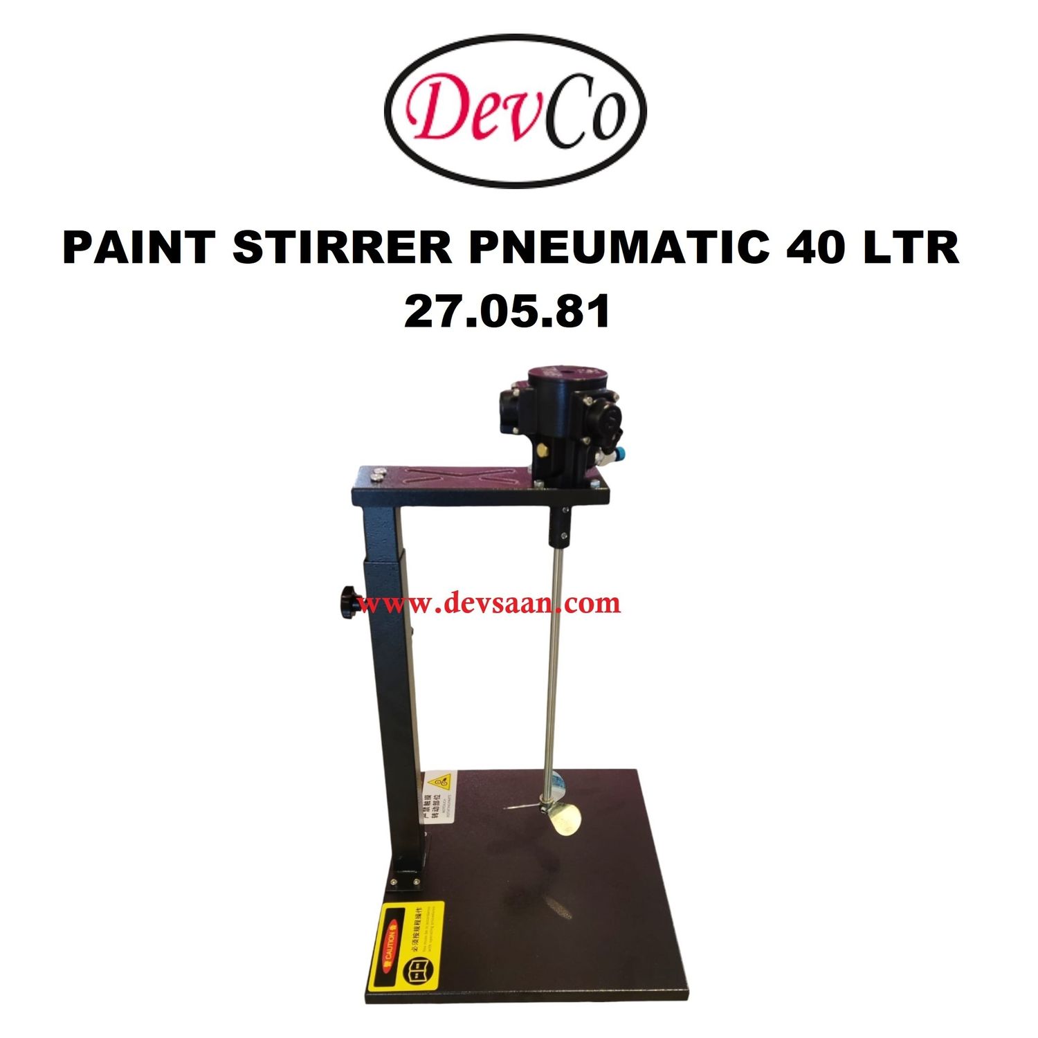 Paint Stirrer Pneumatic 40 Ltr - IMPA 27 05 81