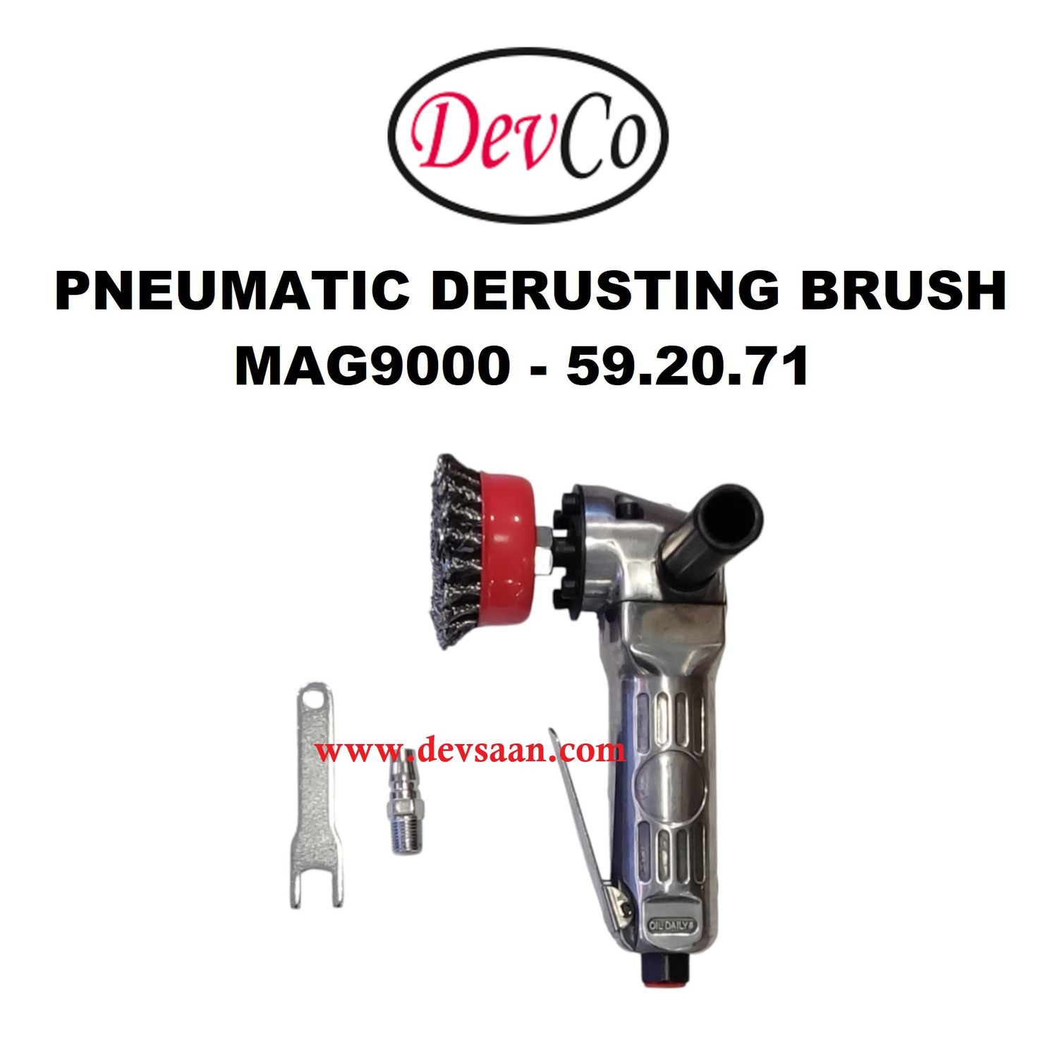 Pneumatic Derusting Brush MAG9000 - IMPA 59 20 71