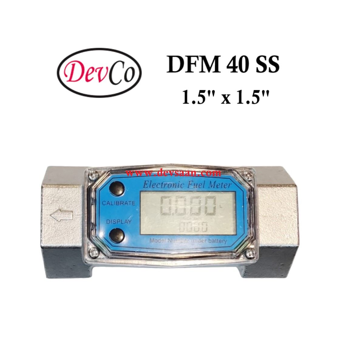 DFM 40 SS SS-304 Gear Flow Meter