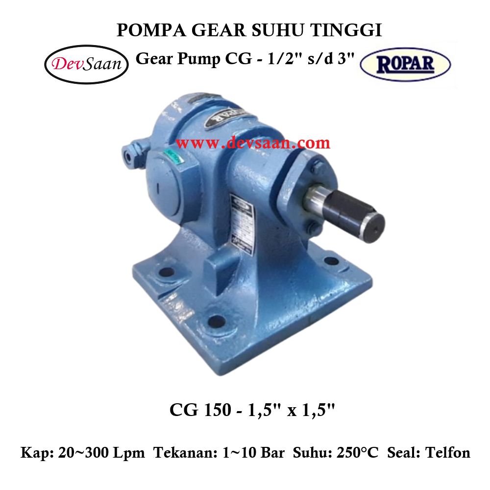 Gear Pump Helikal CG 150 Pompa Roda Gigi