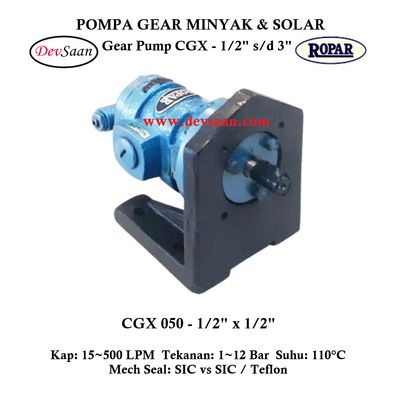 Gear Pump Helikal CGX 050 Pompa Roda Gigi
