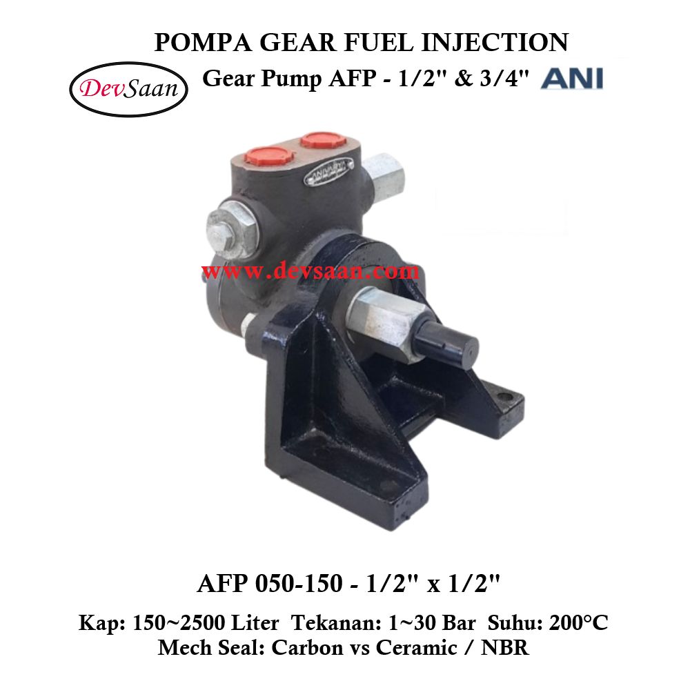 Internal Gear Pump AFP-050-150 Pompa Fuel Injection