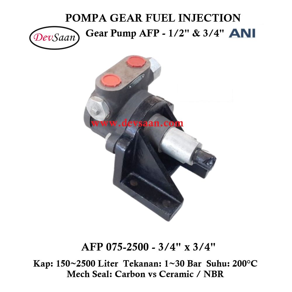 Internal Gear Pump AFP-075-2500 Pompa Fuel Injection