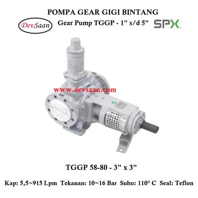 Gear Pump Internal TGGP 58-80 Pompa Gigi Bintang