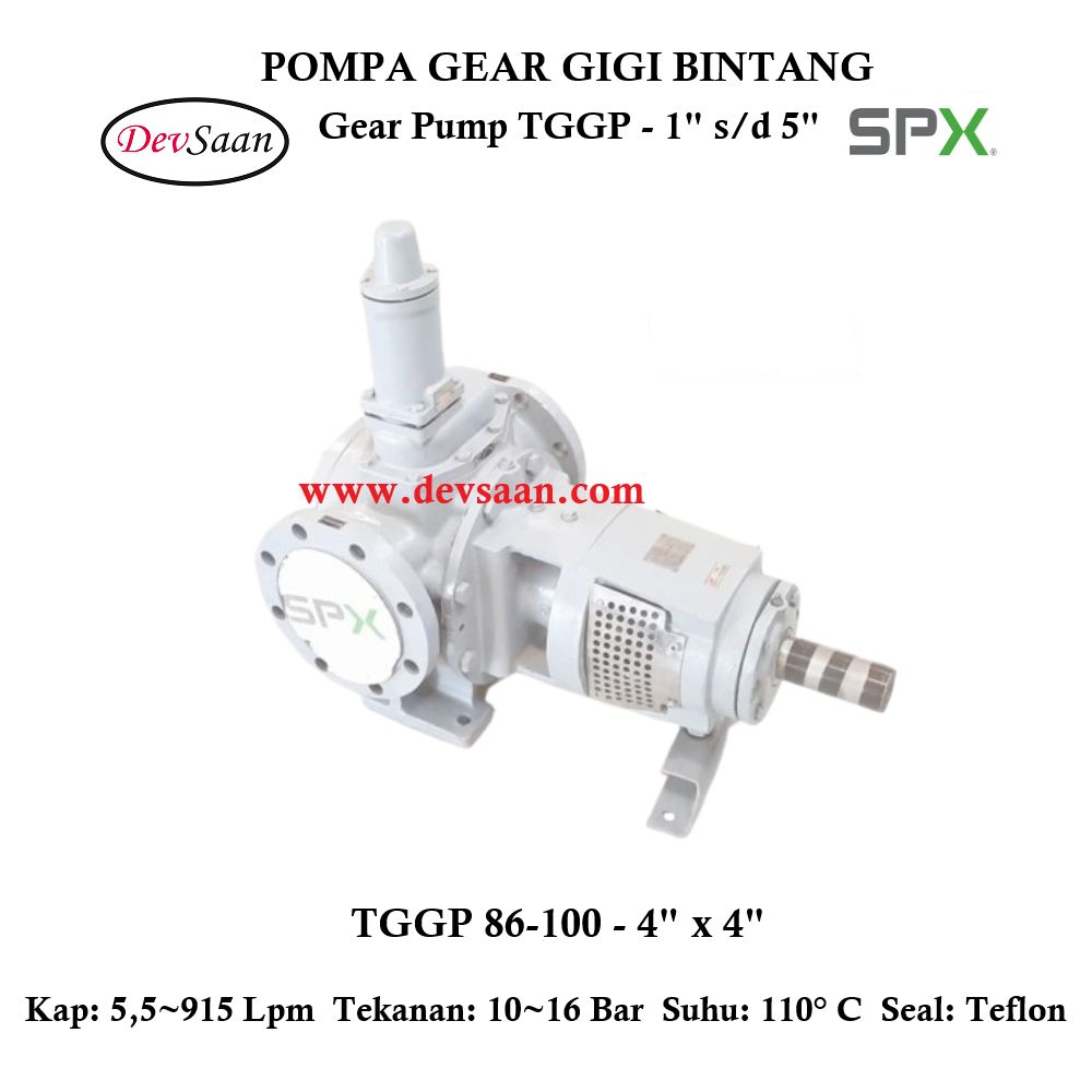 Gear Pump Internal TGGP 86-100 Pompa Gigi Bintang