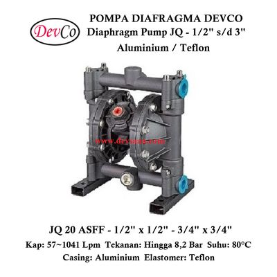 Diaphragm Pump JQ 20 ASFF Pompa Diafragma Devco 3/4&quot;
