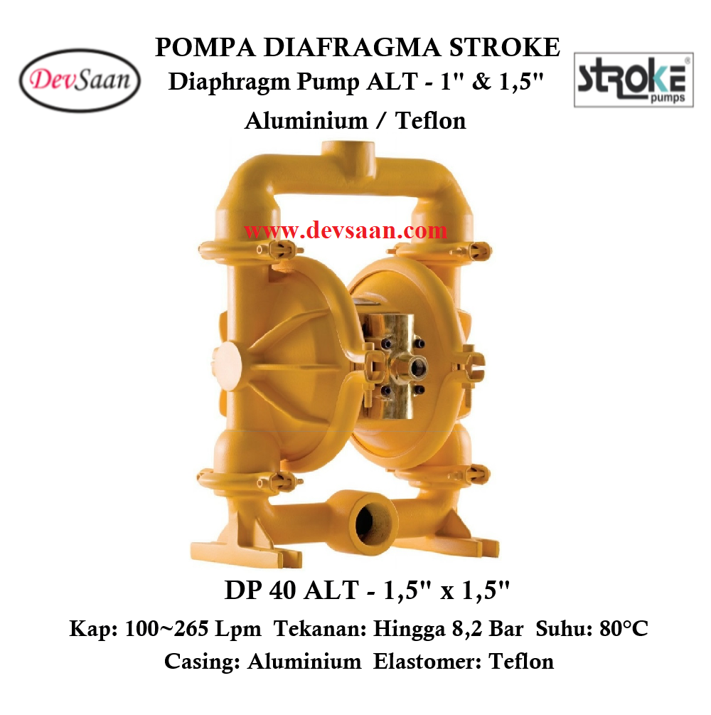Diaphragm Pump DP 40 ALT Pompa Diafragma Stroke 1,5&quot;