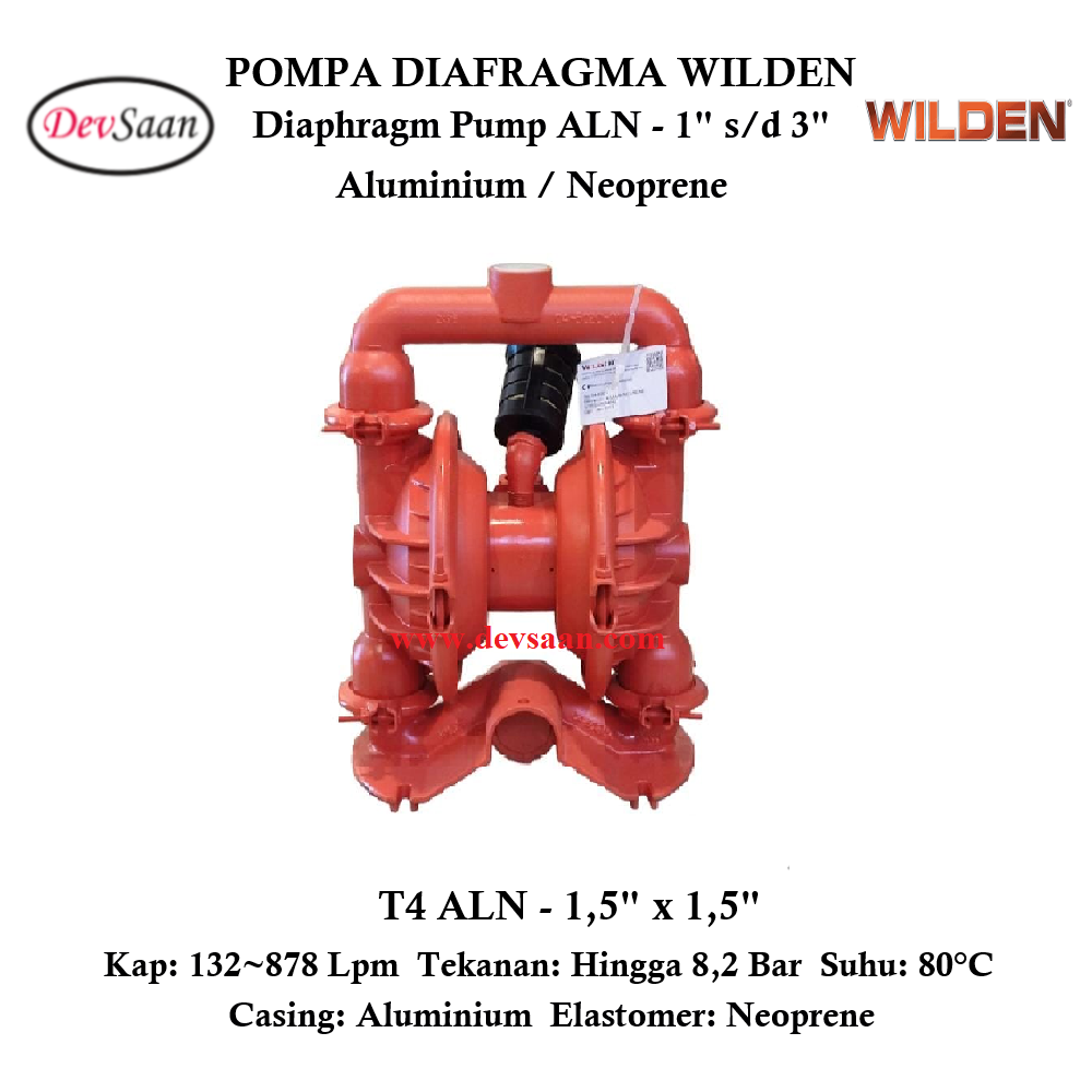 Diaphragm Pump T4 ALN Pompa Diafragma Wilden 1,5&quot;