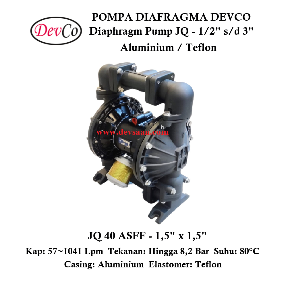 Diaphragm Pump JQ 40 ASFF Pompa Diafragma Devco 1,5&quot;