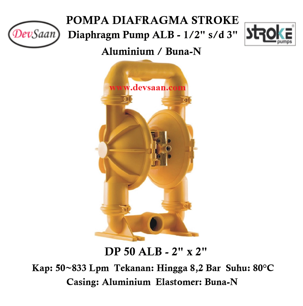 Diaphragm Pump DP 50 ALB Pompa Diafragma Stroke 2&quot;