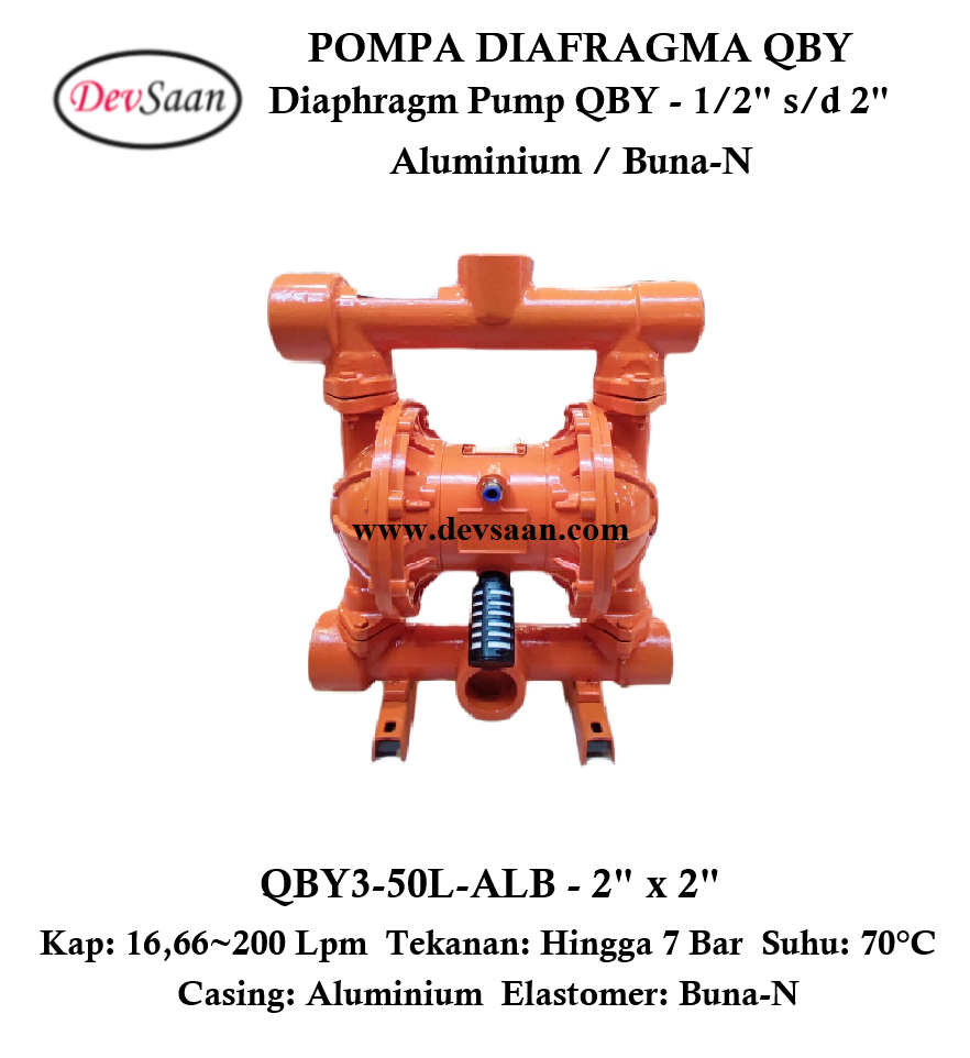 Diaphragm Pump QBY3-50L-ALB Pompa Diafragma QBY 2&quot;