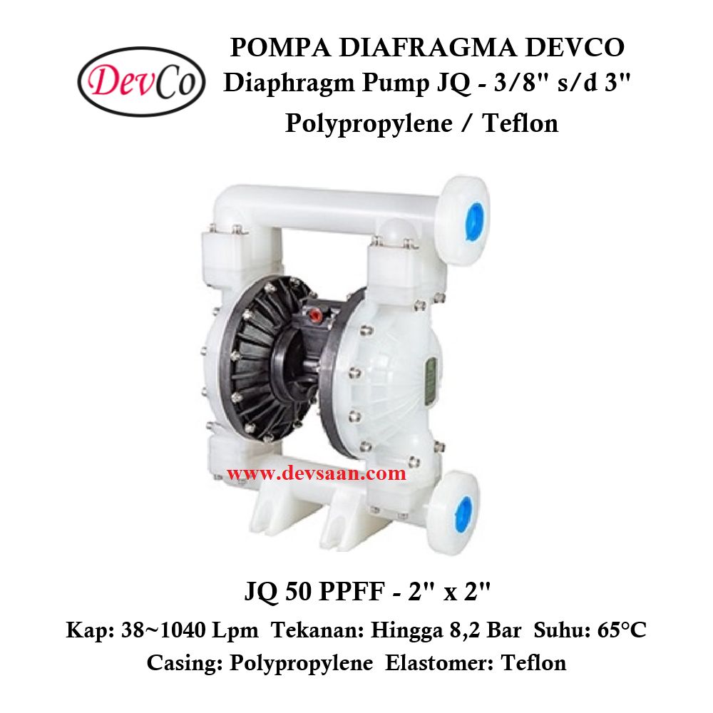 Diaphragm Pump JQ 50 PPFF Pompa Diafragma Devco 2&quot;