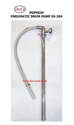 Pneumatic Drum Pump SS-304 Vacuum Suction PDPSS34