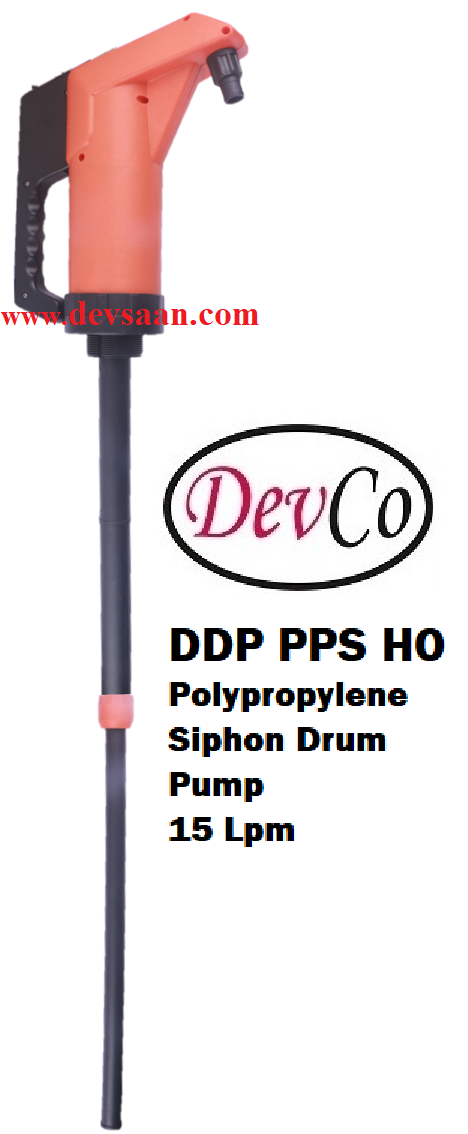 Polypropylene Siphon Drum Pump DDP PPS HO 3/4&quot;