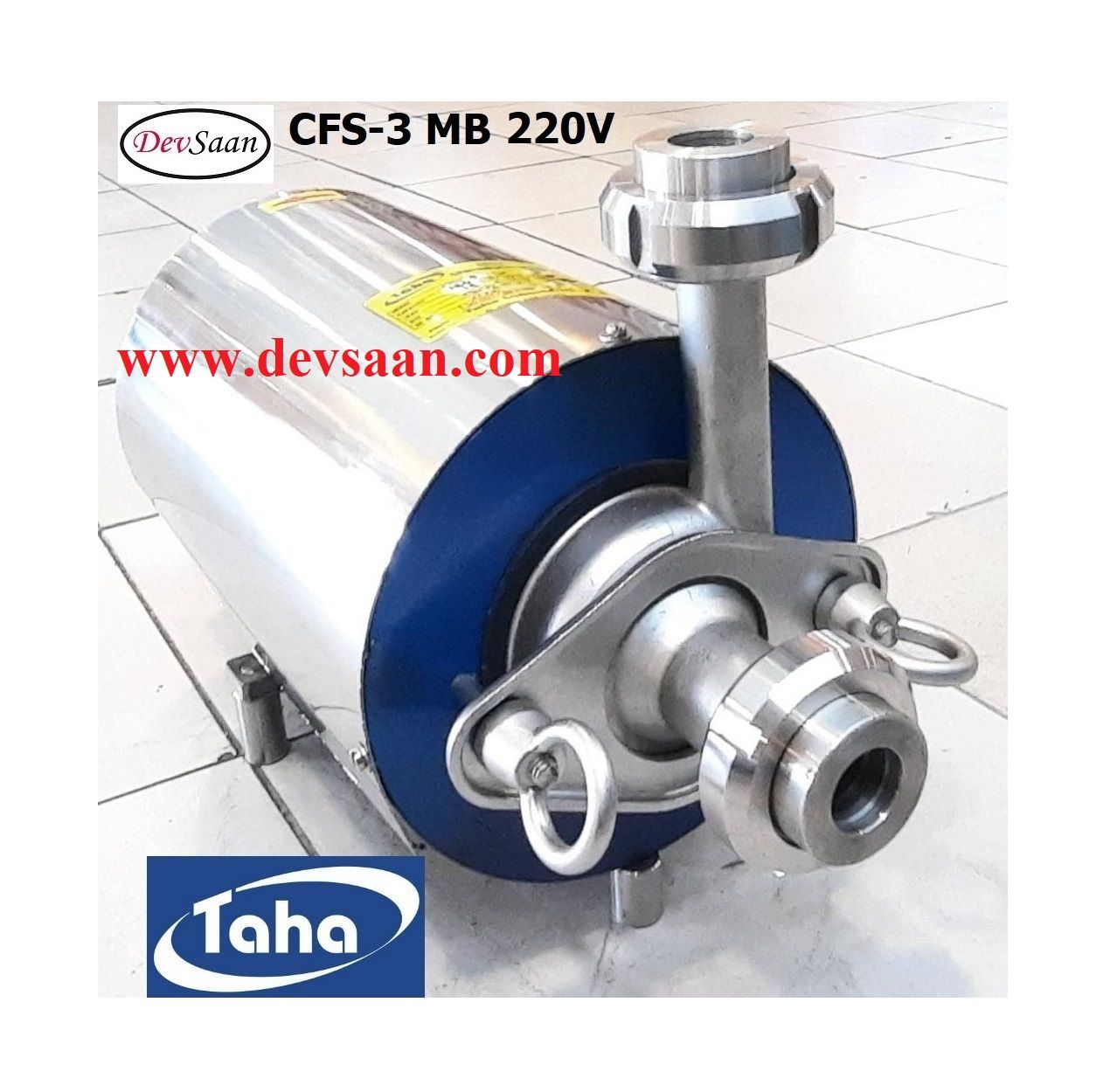 Sanitary Centrifugal Pump SS-316 CFS-3 - 1 Fase Pompa Sanitary