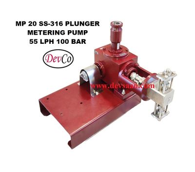Pompa Dosing MP255100 SS-316 Plunger Metering Pump 55 LPH 100 Bar