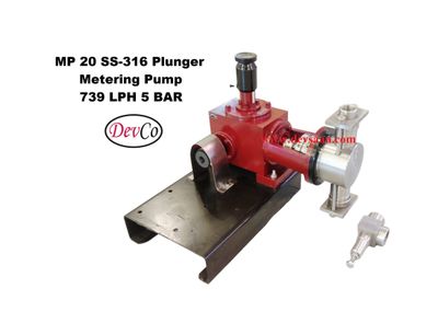 Pompa Dosing MP273905 SS-316 Plunger Metering Pump 739 LPH 5 Bar