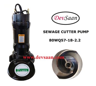 Sewage Cutter Pump 80WQ57-18-2.2 Pompa Celup Air Kotor