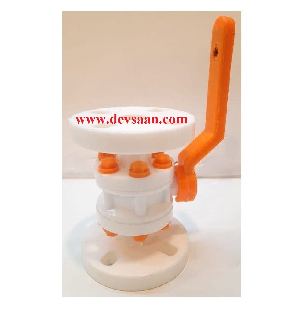 Ball Valve Polypropylene 1&quot; x 1&quot; Flange Universal Standard