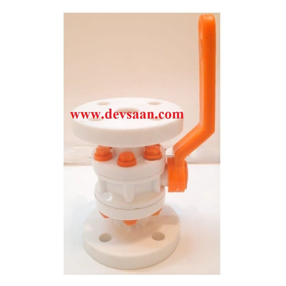 Ball Valve Polypropylene 1&quot; x 1&quot; Flange JIS 10K