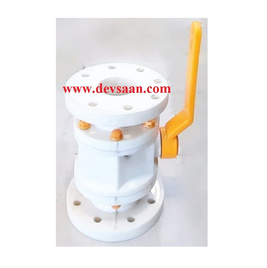 Ball Valve Polypropylene 3&quot; x 3&quot; Flange JIS 10K