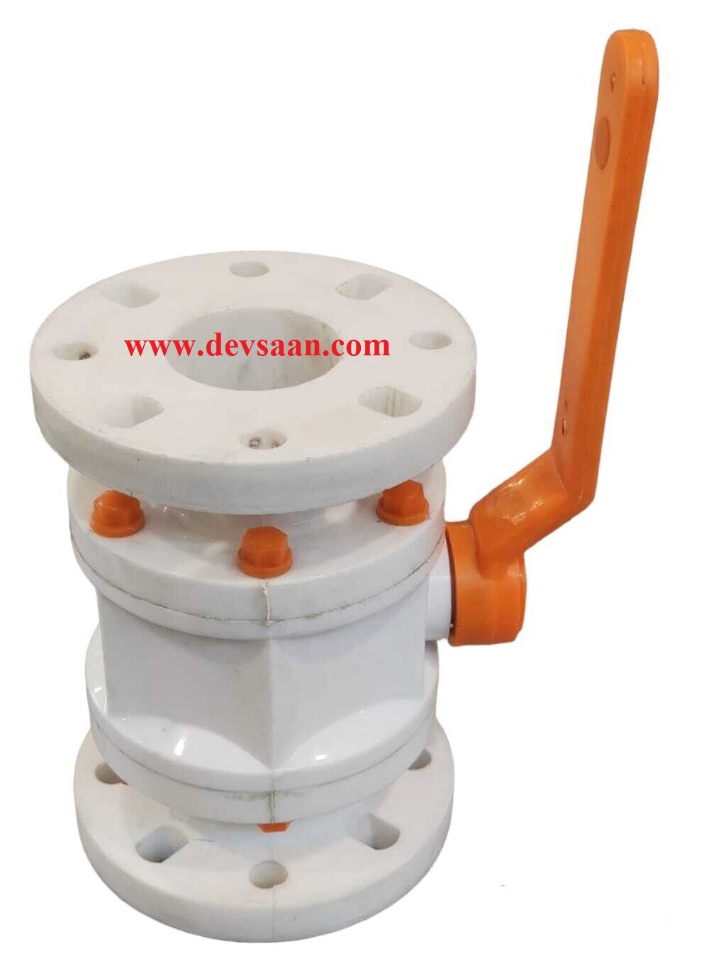 Ball Valve Polypropylene 3&quot; x 3&quot; Flange ANSI B.16.5 Class #150