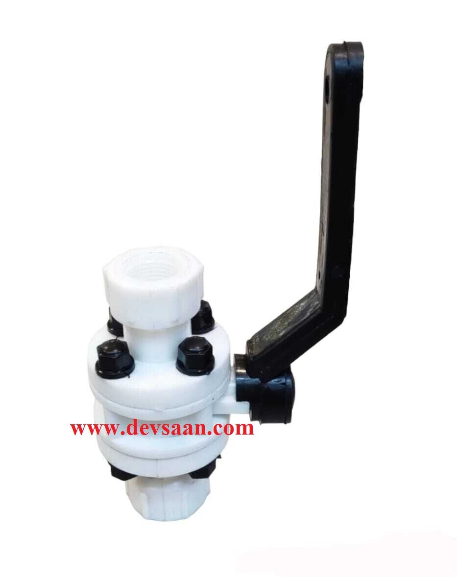 Ball Valve Polypropylene 1/2&quot; x 1/2&quot; BSPT Thread