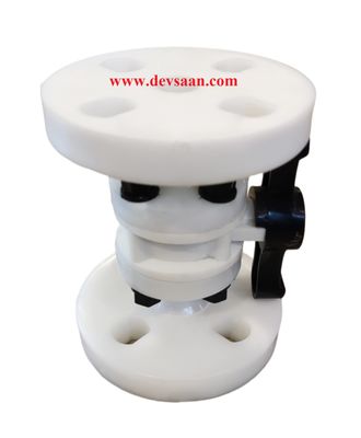 Ball Valve PVDF 1/2&quot; x 1/2&quot; Flange Universal Standard