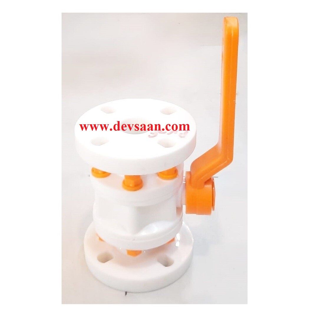 Ball Valve PVDF 1,5&quot; x 1,5&quot; Flange Universal Standard