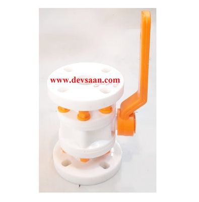 Ball Valve PVDF 1,5&quot; x 1,5&quot; Flange Universal Standard