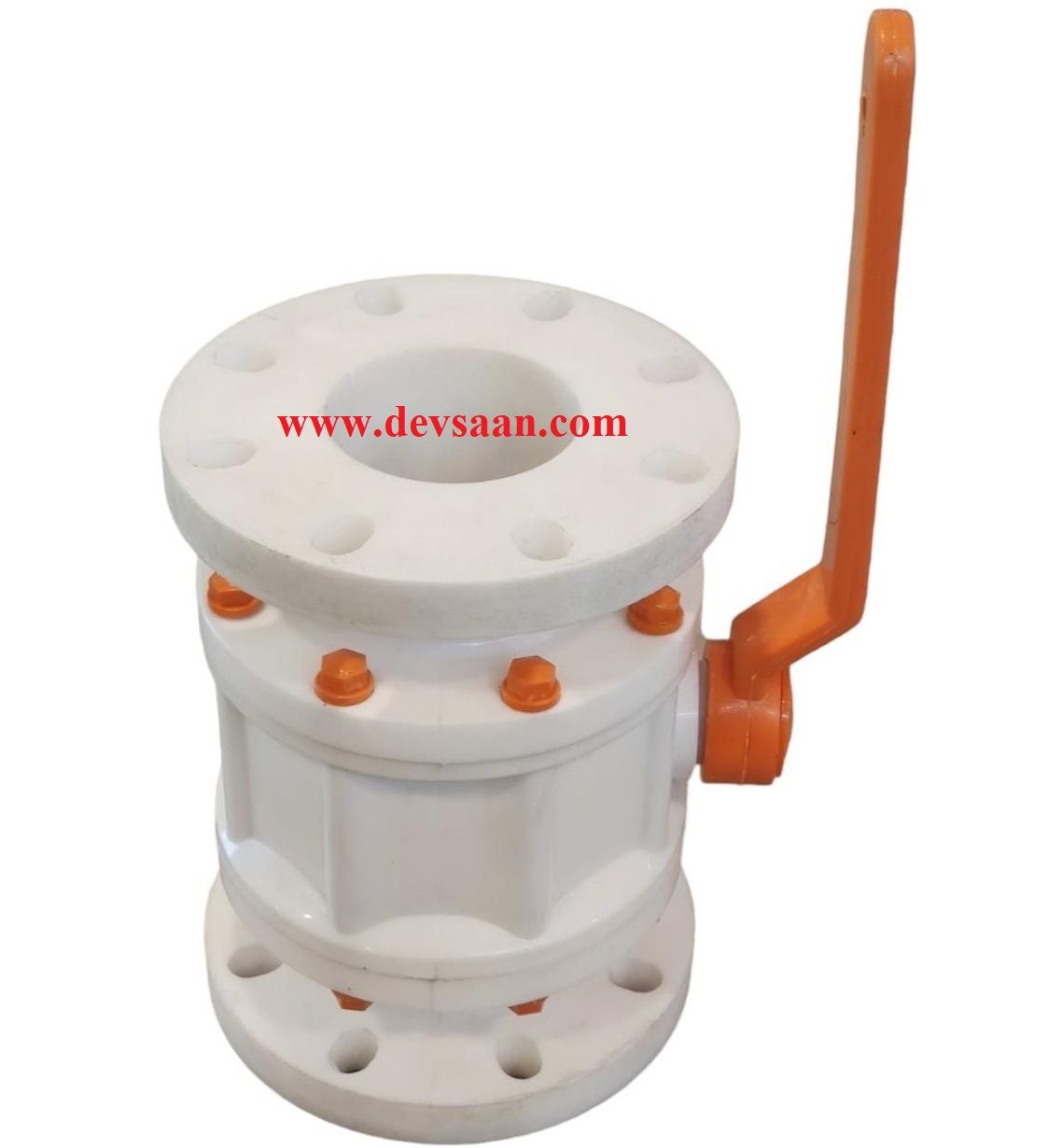 Ball Valve PVDF 4&quot; x 4&quot; Flange Universal Standard