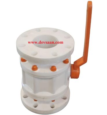 Ball Valve PVDF 4&quot; x 4&quot; Flange Universal Standard