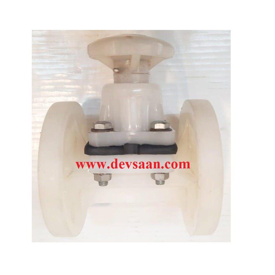 Diaphragm Valve PP 1&quot; x 1&quot; Flange ANSI B.16.5 Class #150