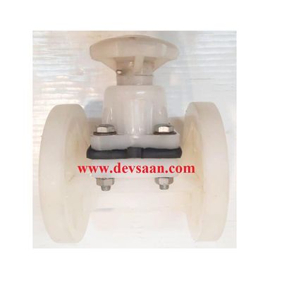 Diaphragm Valve PP 1&quot; x 1&quot; Flange ANSI B.16.5 Class #150