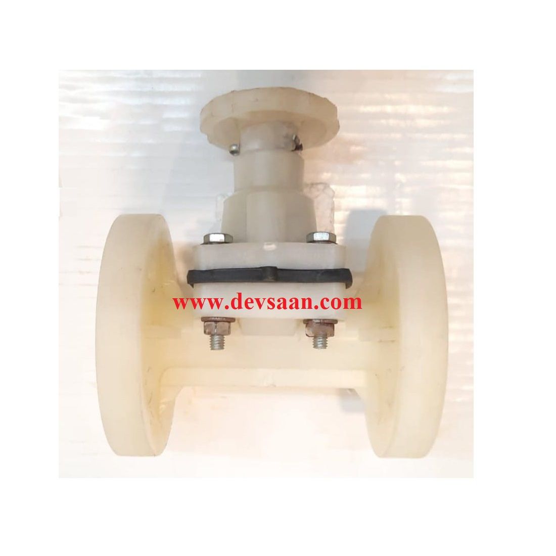 Diaphragm Valve PP 1/2&quot; x 1/2&quot; Flange ANSI B.16.5 Class #150
