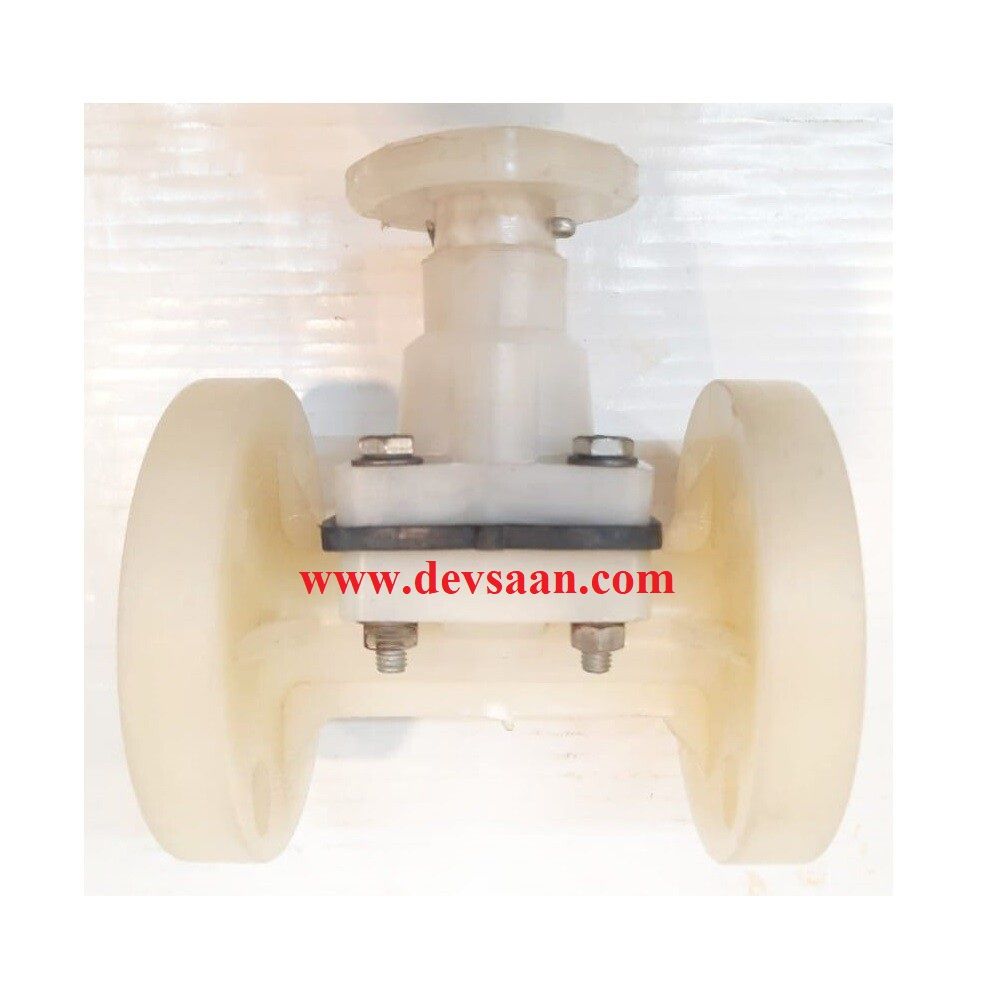 Diaphragm Valve PP 3/4&quot; x 3/4&quot; Flange ANSI B.16.5 Class #150