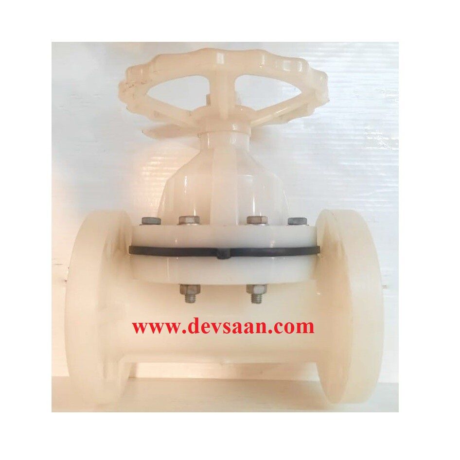 Diaphragm Valve PP 2,5&quot; x 2,5&quot; Flange ANSI B.16.5 Class #150