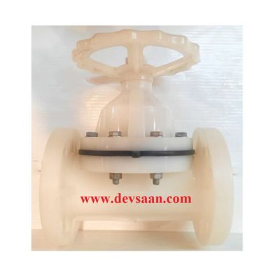 Diaphragm Valve PP 2,5&quot; x 2,5&quot; Flange ANSI B.16.5 Class #150