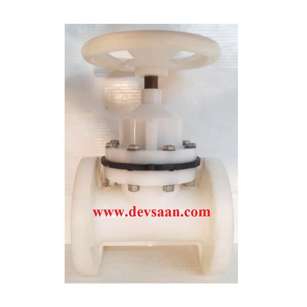 Diaphragm Valve PP 3&quot; x 3&quot; Flange ANSI B.16.5 Class #150