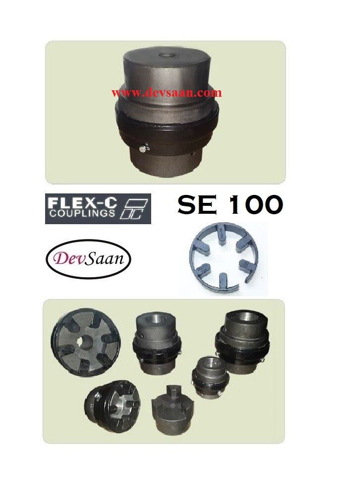 Jaw Coupling SE 100 Flex-C Max Bore 38 mm