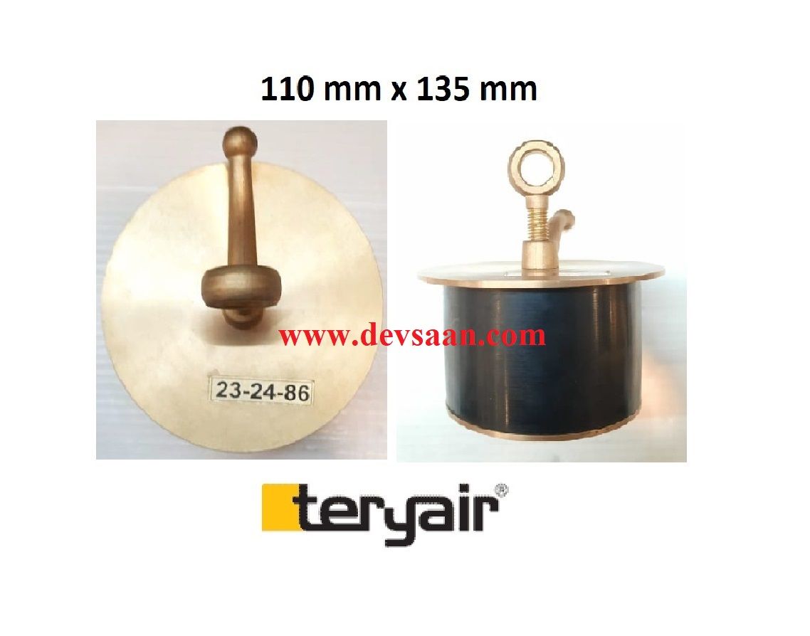 Brass Scupper plug 110 mm x 135 mm IMPA 23 24 86