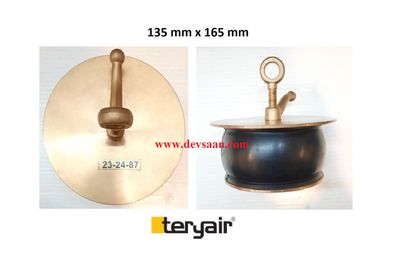 Brass Scupper plug 135 mm x 165 mm IMPA 23 24 87