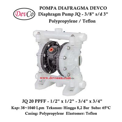 Diaphragm Pump JQ 20 PPFF Pompa Diafragma Devco 3/4" Diaphragm Pump JQ 20 PPFF Pompa Diafragma Devco 3/4"