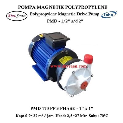 Polypropylene Magnetic Drive Pump PMD-170 3 Phase Pompa Magnetik Polypropylene Magnetic Drive Pump PMD-170 3 Phase Pompa Magnetik