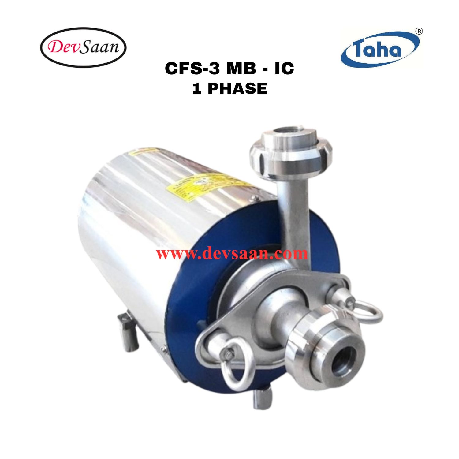 Sanitary Centrifugal Pump SS-316 CFS-3 IC - 1 Fase Pompa Sanitary