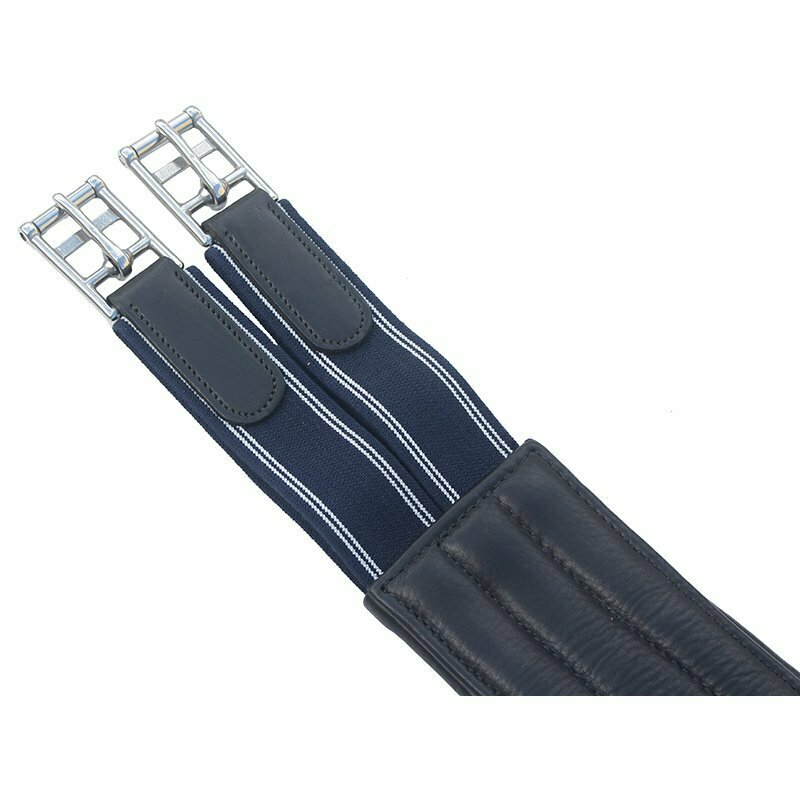 Ledersattelgurt "Favorito" schwarz - Auslaufartikel