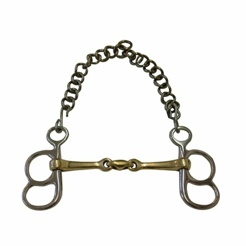 Postkandare, 2 Ringe, doppelt gebrochen, Argentan Postkandare, 2 Ringe, doppelt gebrochen, Argentan