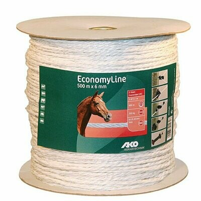 EconomyLine, Seil, 500m, 6mm, weiß, 6 x 0,2mm Niro
