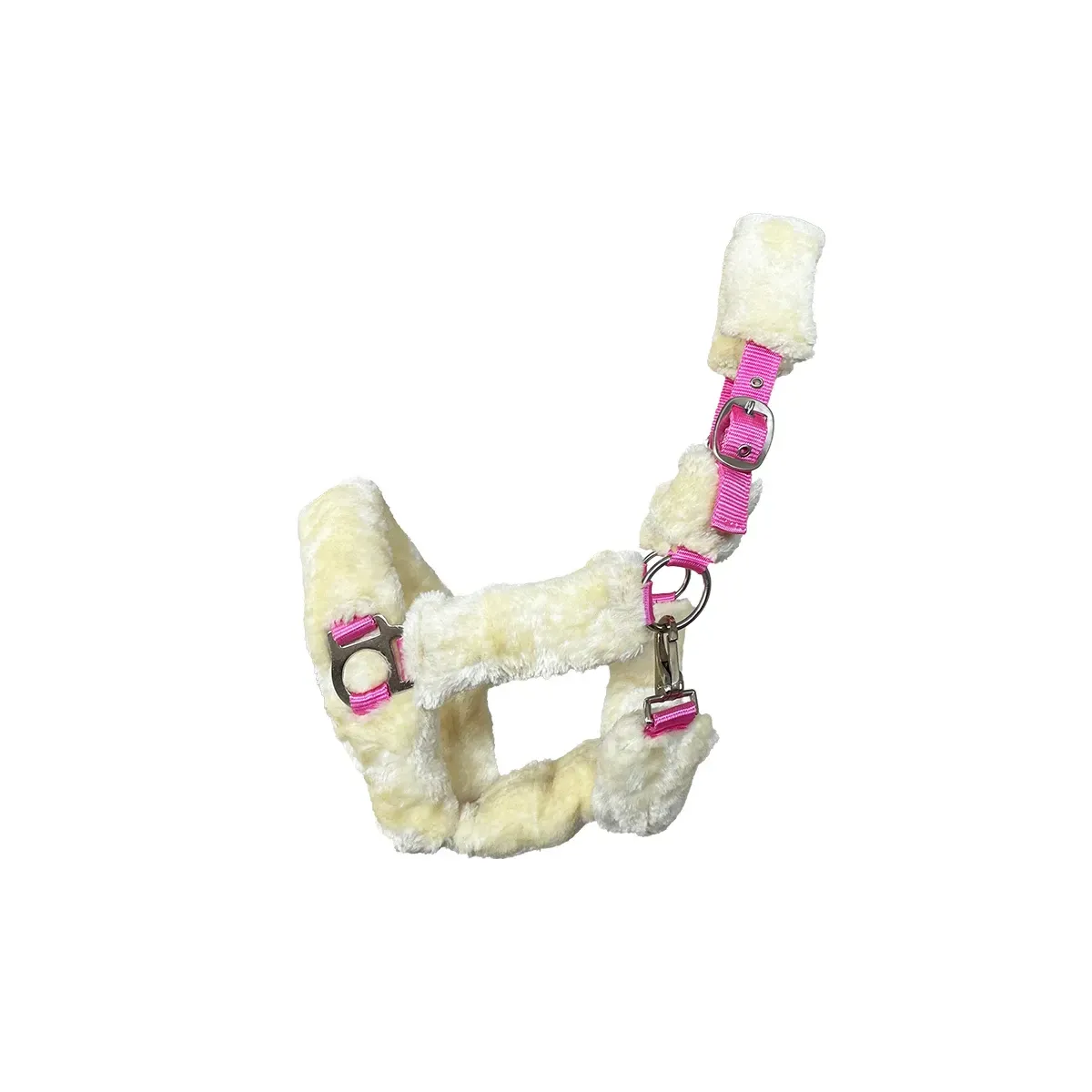 Kunststoffhalfter "Fuzzy" Pony, Farbe:: pink-natur
