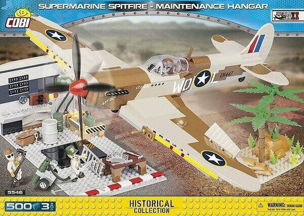 Cobi 5546 - Supermarine Spitfire Mk.IX - Maintenance Hangar
